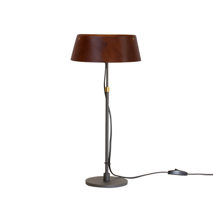 Karl leather table lamp large